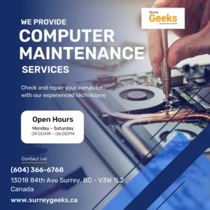 Computer Maintenance, Repair & Support Surrey, BC | Near You